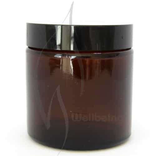 120ml Amber glass Jar with lid